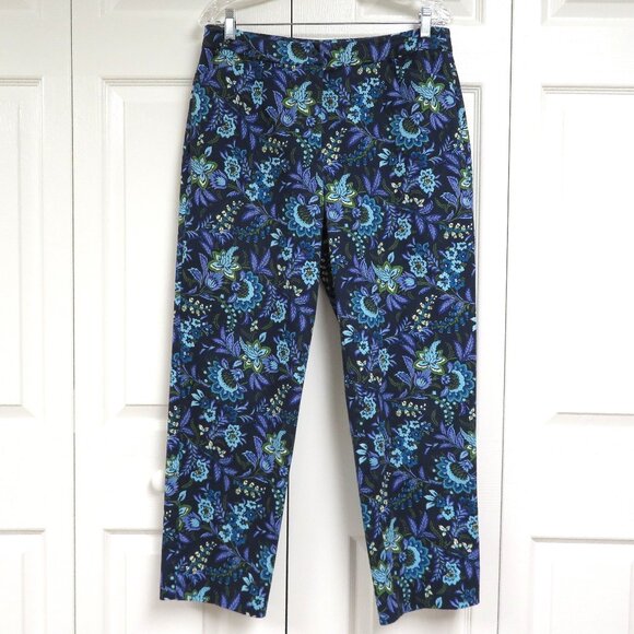 Appleseed's 12 Navy Blue Floral Chino - Picture 1 of 6